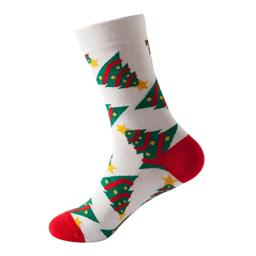 Mox JT Geometric Elements Cotton Cute Socks for Autumn and Winter