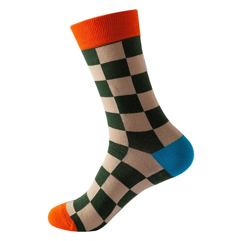 Mox JT Geometric Elements Cotton Cute Socks for Autumn and Winter