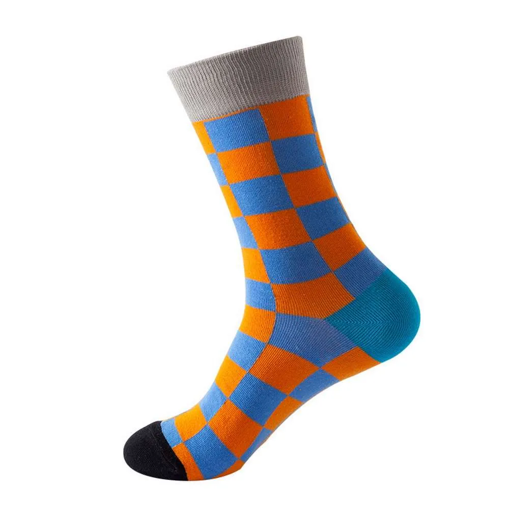 Mox JT Geometric Elements Cotton Cute Socks for Autumn and Winter