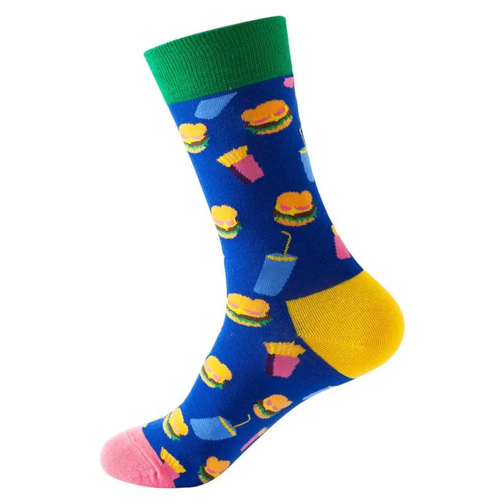 Mox JT Geometric Elements Cotton Cute Socks for Autumn and Winter