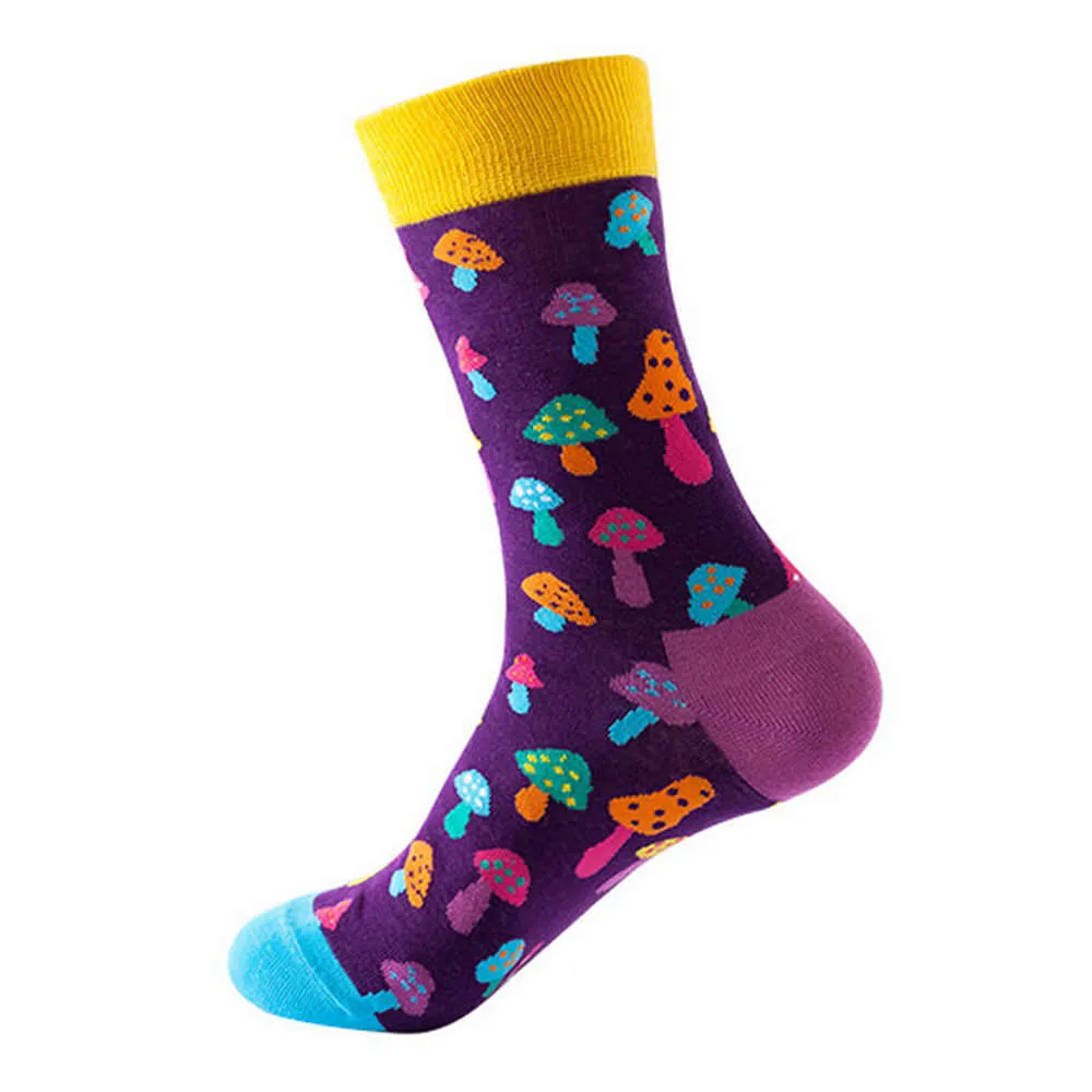 Mox JT Geometric Elements Cotton Cute Socks for Autumn and Winter