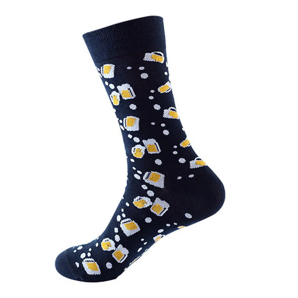 Mox JT Geometric Elements Cotton Cute Socks for Autumn and Winter