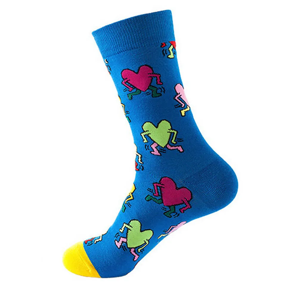 Mox JT Geometric Elements Cotton Cute Socks for Autumn and Winter