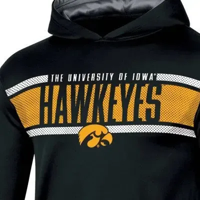 NCAA Iowa Hawkeyes Boys' Poly Hooded Sweatshirt - S