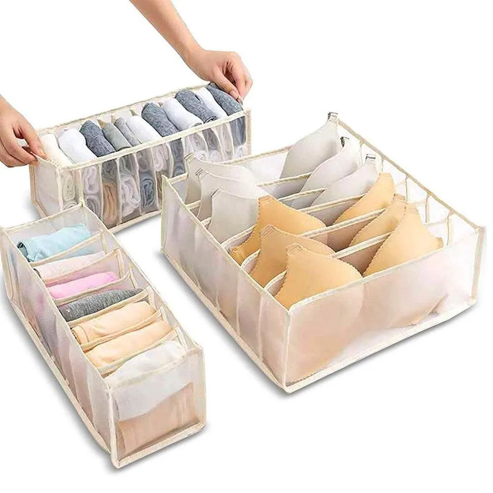 (Net) Closet Storage Organizer Set 3pcs / KC22-76 / KN-550 / 10135 / KR-058