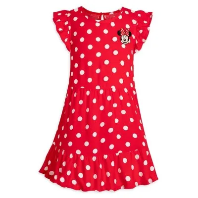 New - Girls' Minnie Mouse Polka Dot Dress - 7-8 - Disney Store