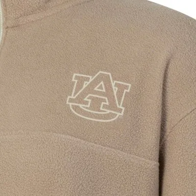 New - NCAA Auburn Tigers Women's 1/4 Zip Sand Fleece Sweatshirt - M