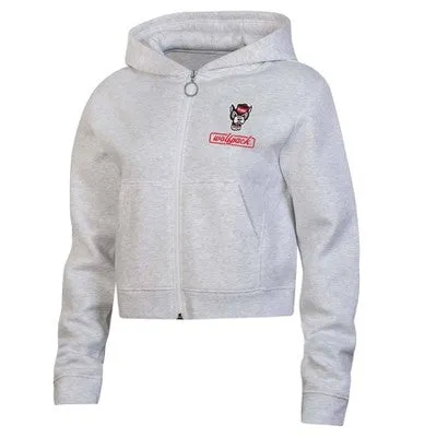 New - NCAA Utah Utes Women's Gray Fleece Zip Hoodie - S