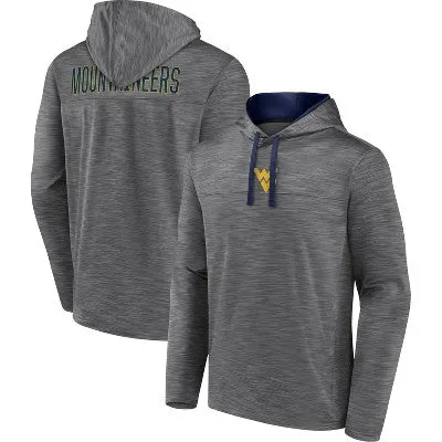 New - NCAA West Virginia Mountaineers Men's Back Logo Heathered Gray Hoodie - M