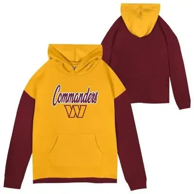 New - Washington Commanders Kids Pullover Hooded Hoodie Team Logo NFL Licensed Apparel