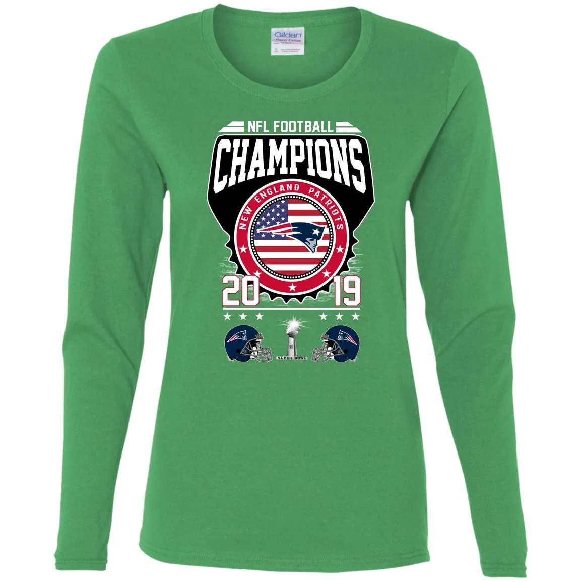 Nfl – Football Champions New England Patriots Super Bowl 2019 Women Long Sleeve Shirt