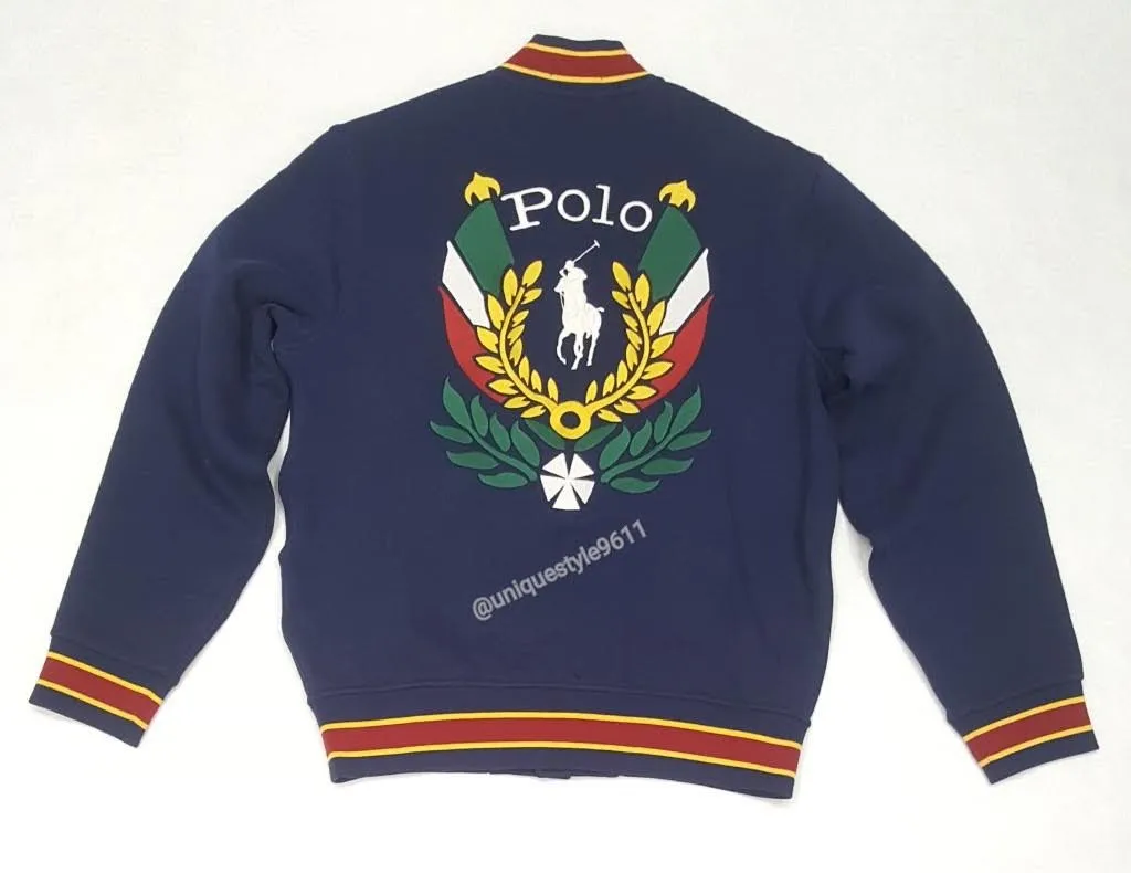 Nwt Polo Ralph Lauren Uni Crest Fleece Jacket