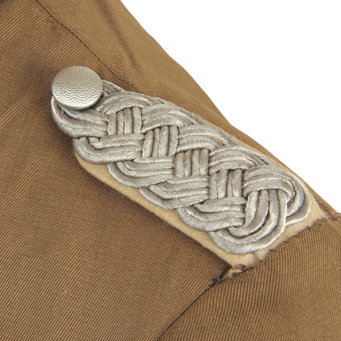 Original German WWII Heer Army Stabsoffizier Major’s Summer Tunic With Krim Shield and Ribbon Bar