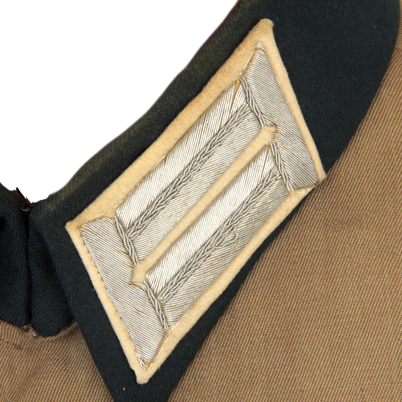 Original German WWII Heer Army Stabsoffizier Major’s Summer Tunic With Krim Shield and Ribbon Bar