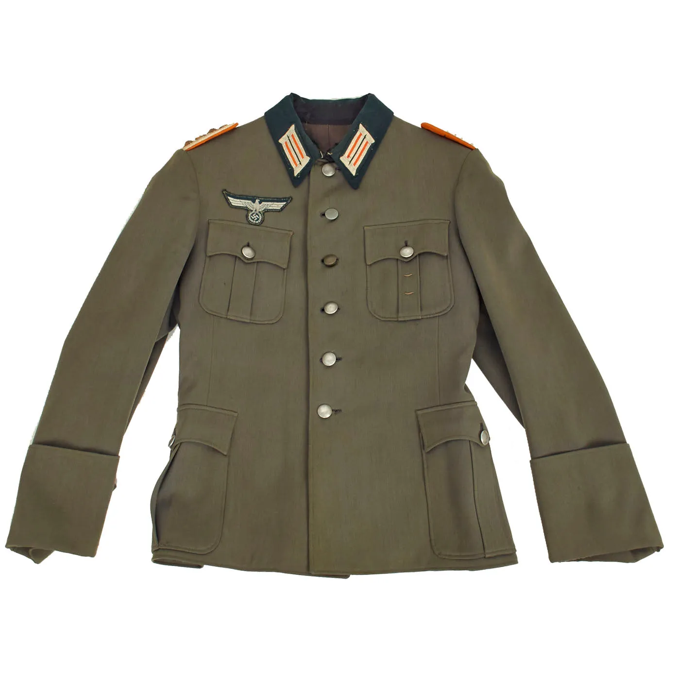 Original German WWII Heer Military Police Ordnance Officer Hauptmann der Feldgendarmerie M36 Tunic with Breeches