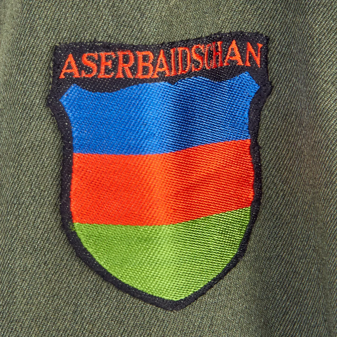 Original German WWII Service Worn Heer Infantry Officer M36 Tunic with Azerbaijani Legion Volunteer Patch - dated 1939