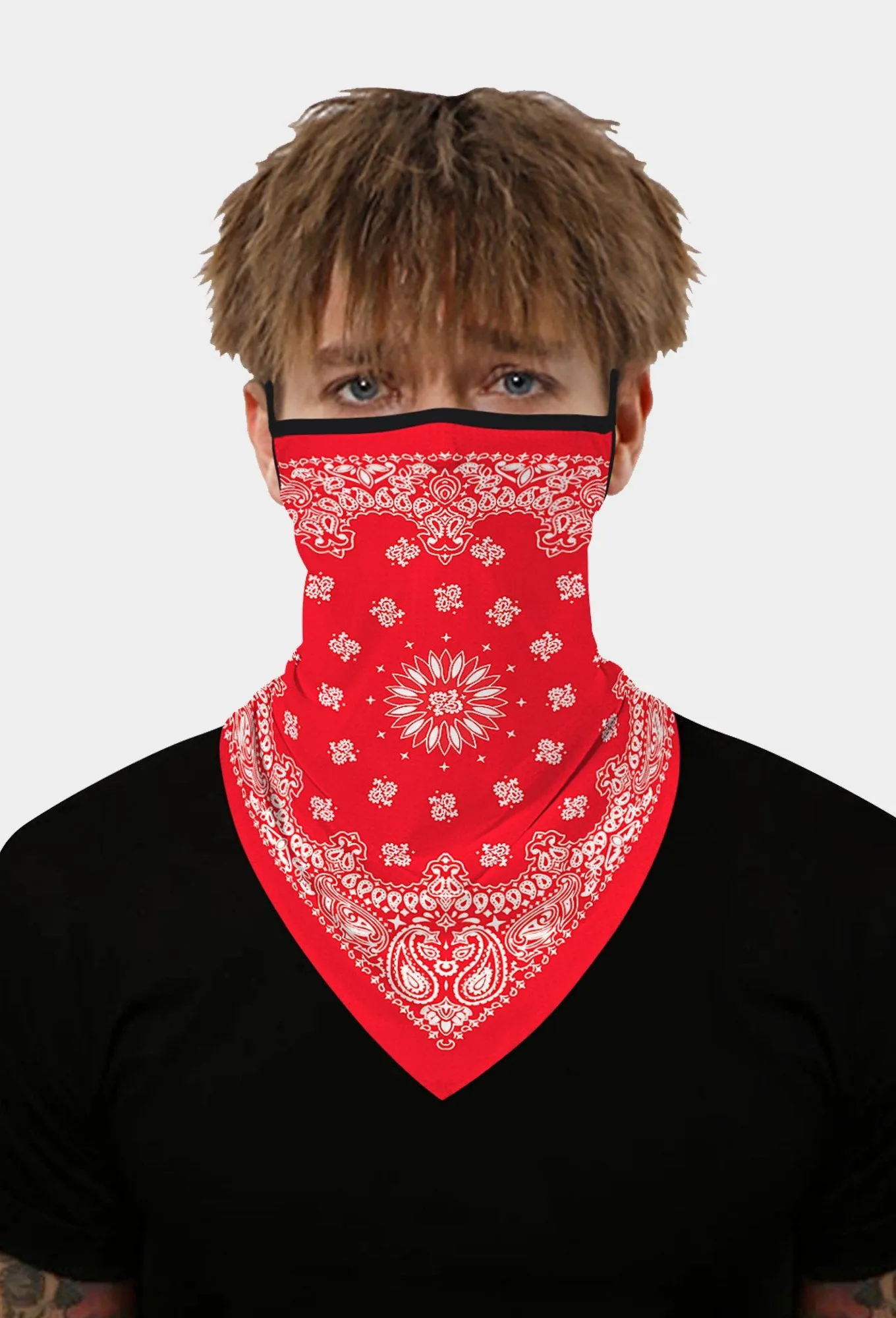 Paslay Face Bandana With Earloops