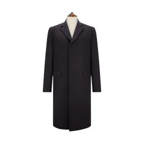 Perceval Navy Wool and Cashmere Coat