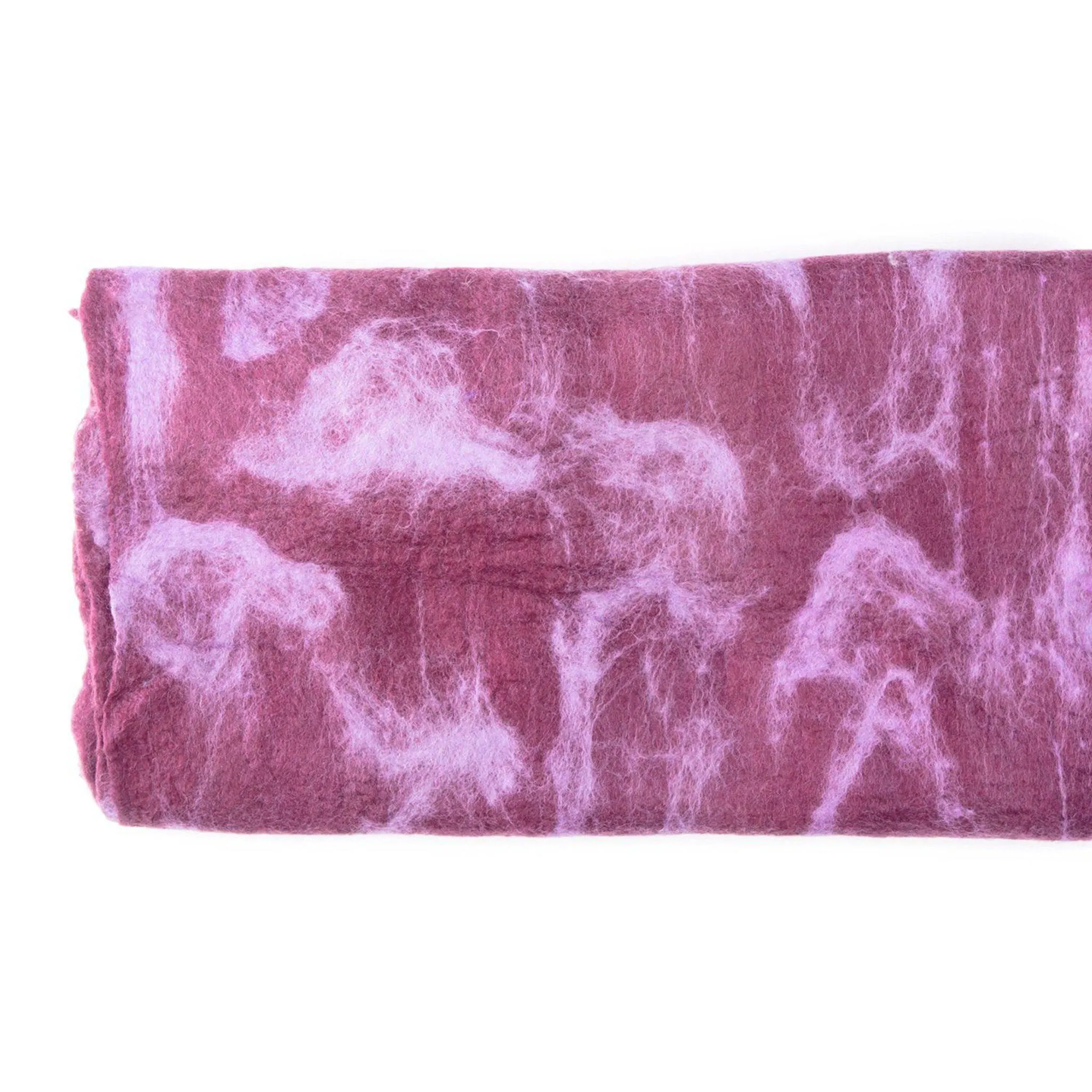 Plum Felt Scarf