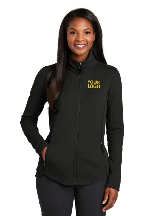 Port Authority Ladies Collective Customized Smooth Fleece Customized Jackets, Deep Black