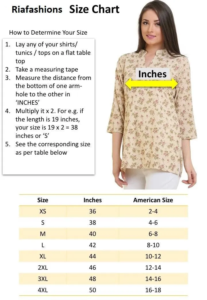 Printed Crepe Tunic Kurta