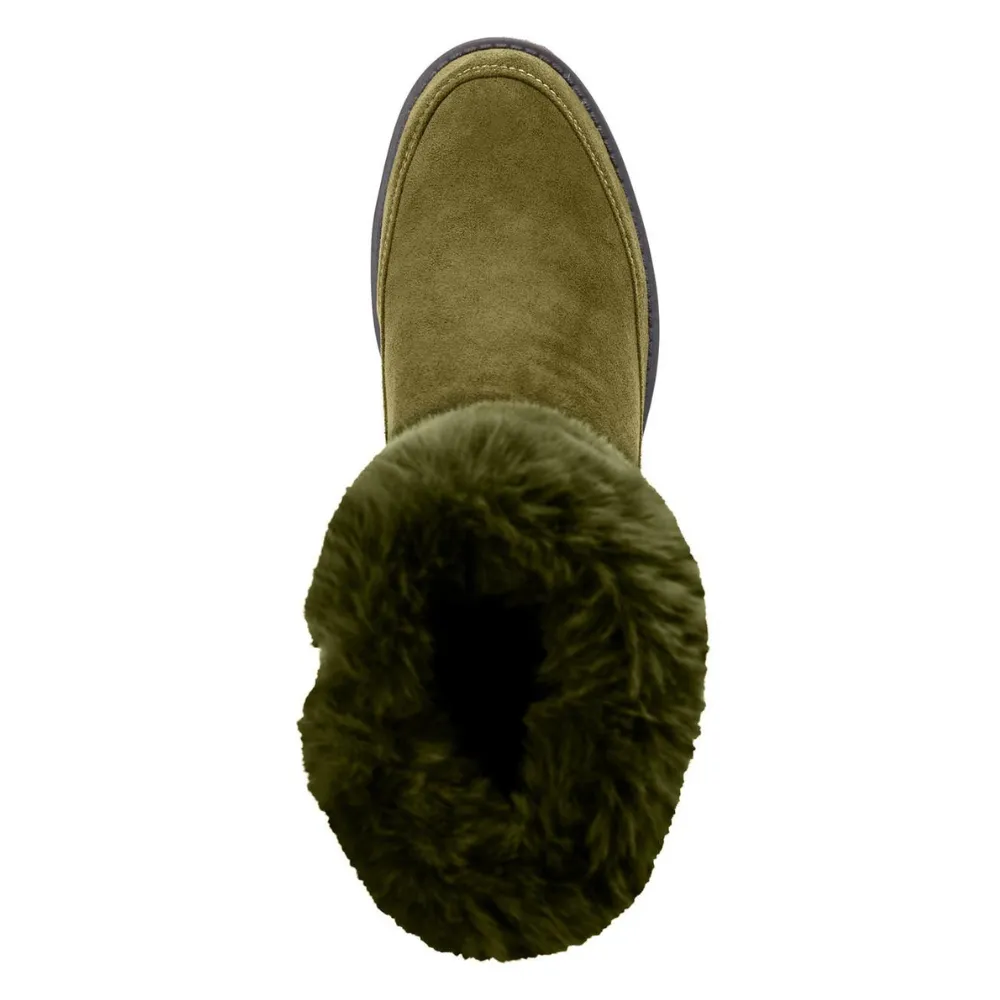 Propet Tabitha Faux Fur Ankle Olive Boot (Women's)