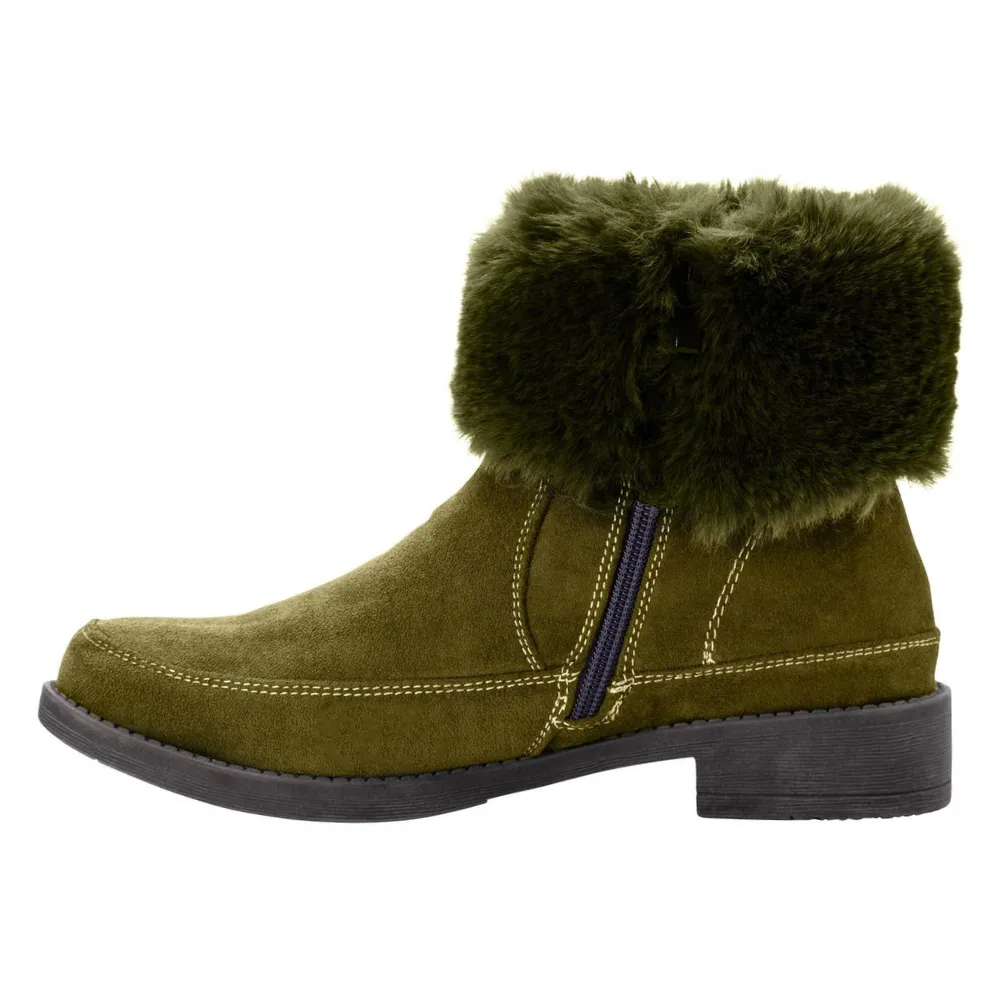 Propet Tabitha Faux Fur Ankle Olive Boot (Women's)