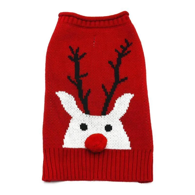 Red Nose Reindeer Dog Sweater