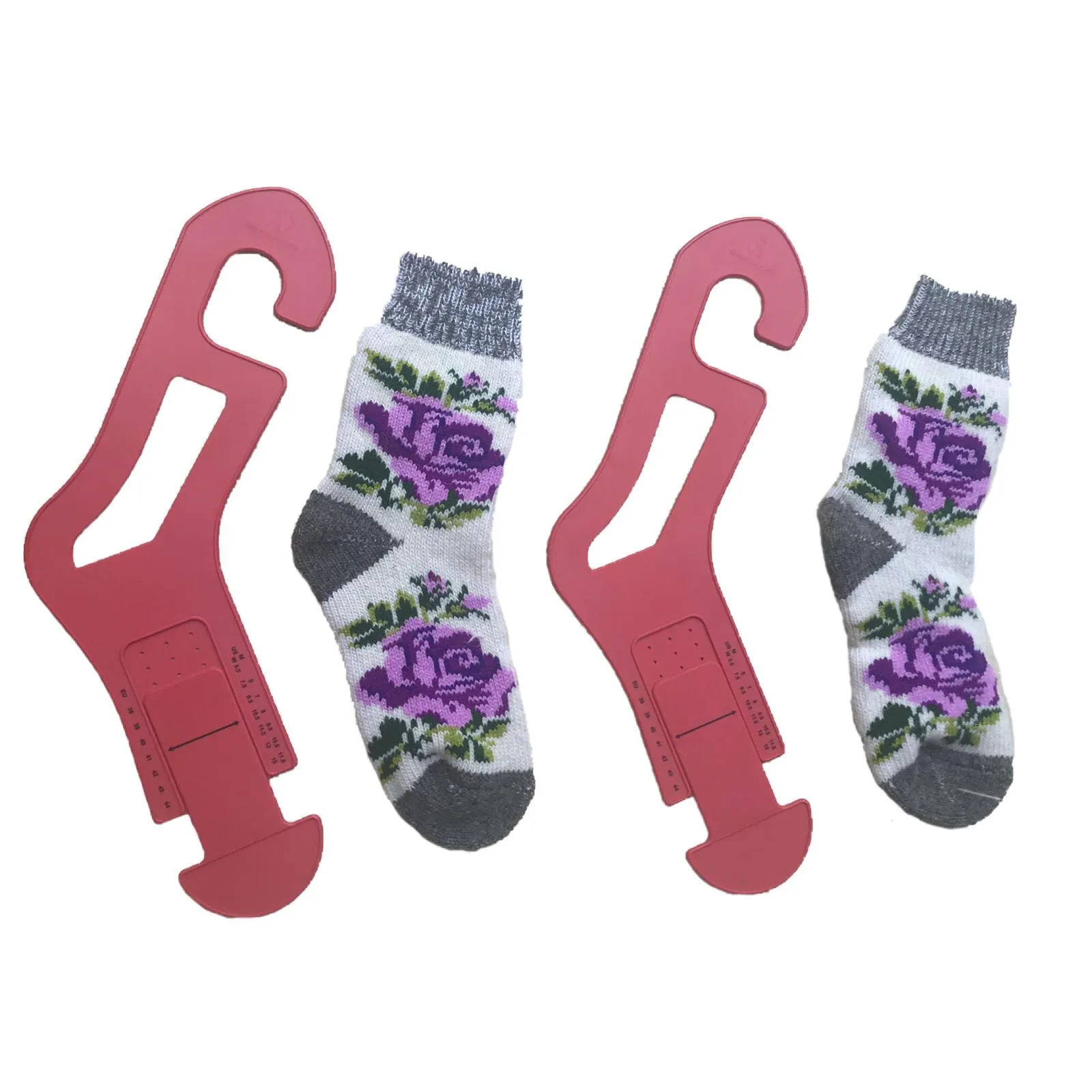 Red Suricata Adjustable Size Sock Blockers - 2 Pairs (4 units) of Socking Stretchers