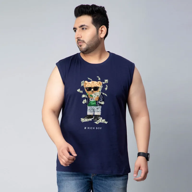 Rich Boy Bear Sleeveless Vest