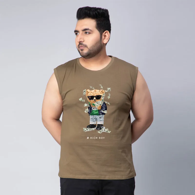 Rich Boy Bear Sleeveless Vest