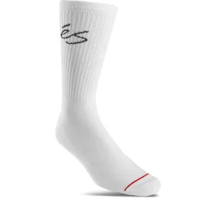 éS Script Crew Socks - White