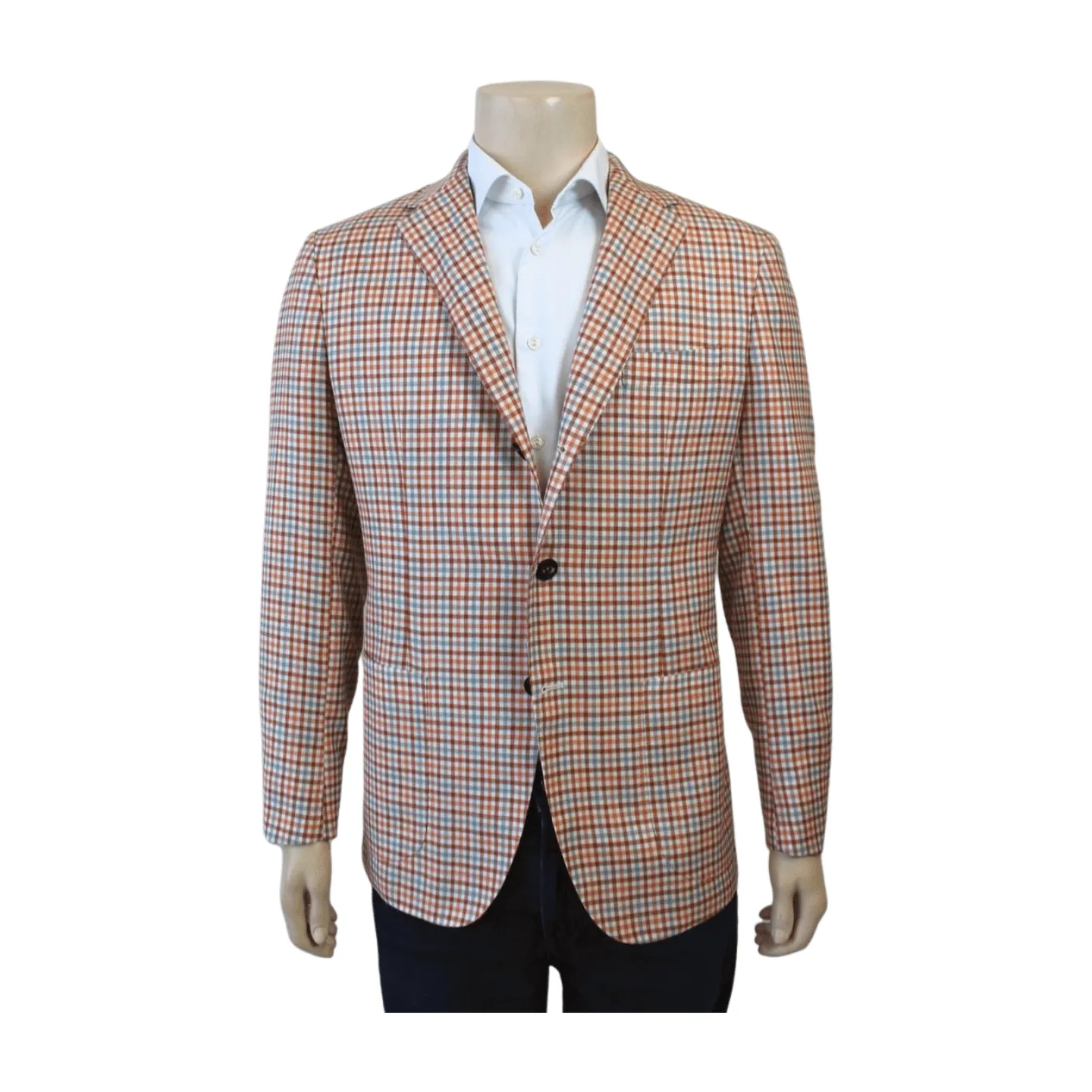 Sartorio Sport Coat - Orange Tattersall