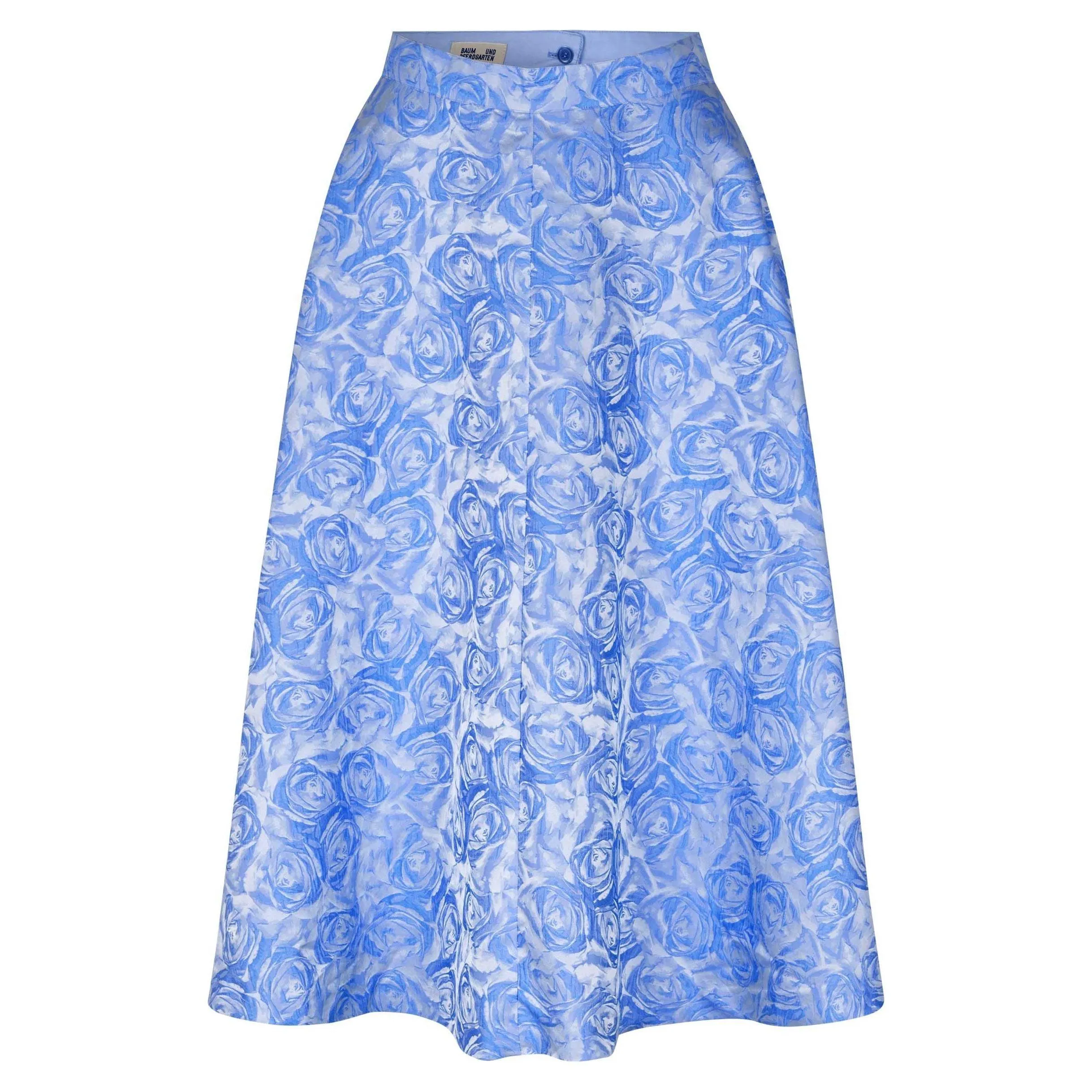 SAYA Rose Jacquared Skirt Blue