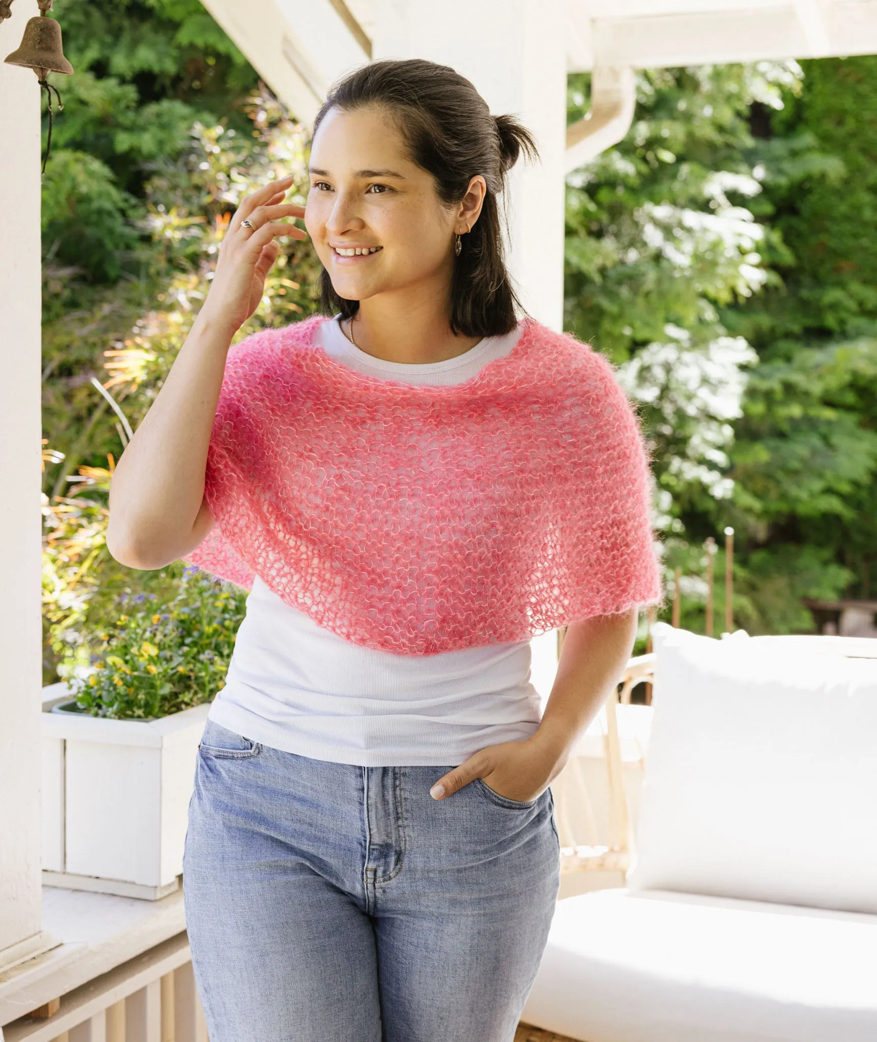 Shoulder Cozy Using Rauma Alpakka Lin