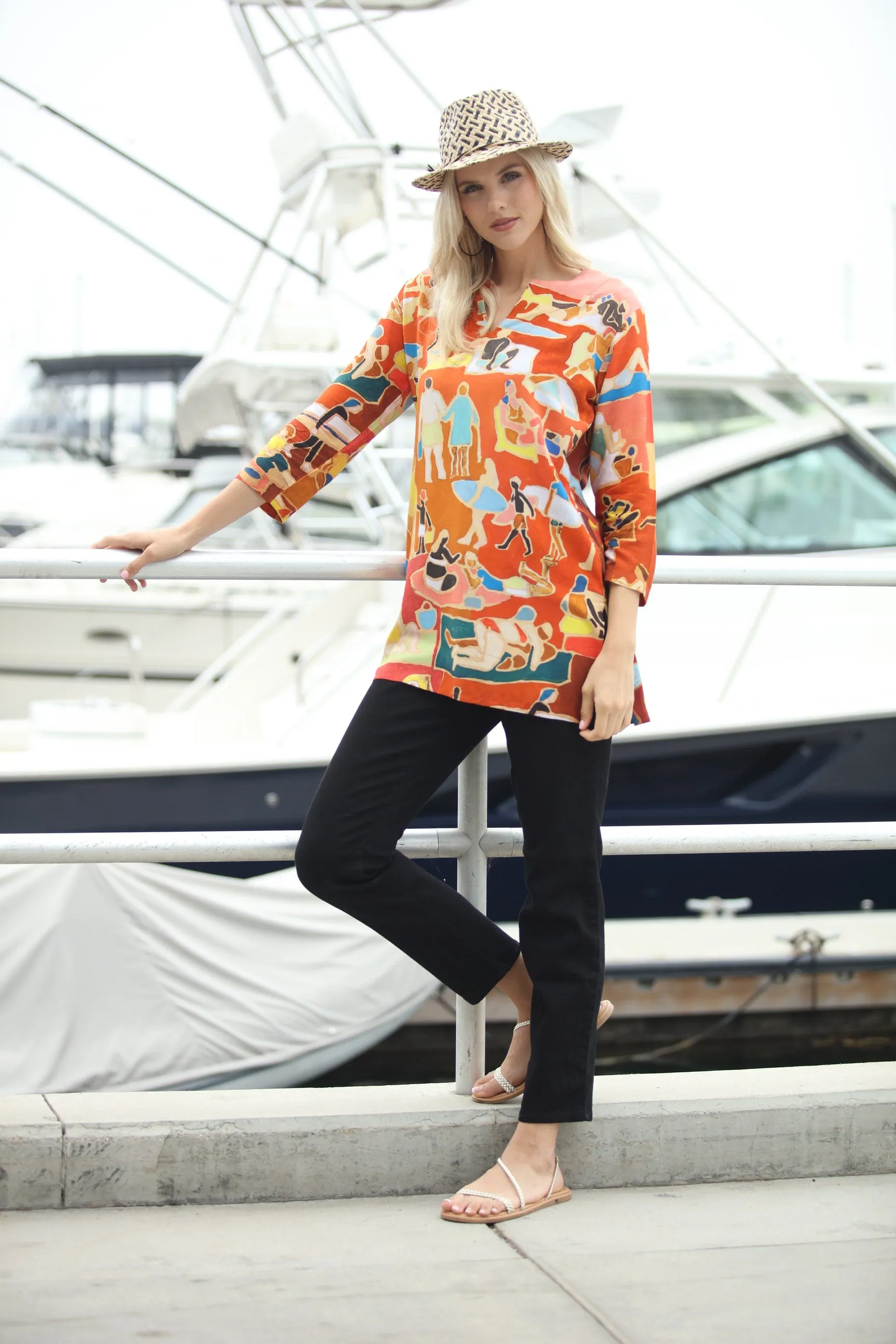 Sienna Sunbathers Rayon Tunic