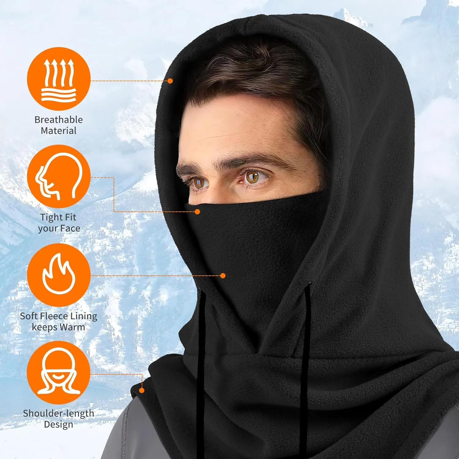 Ski Mask for Men & Women Balaclava Face Mask  - Full Winter Mask Breathable Sports Mask