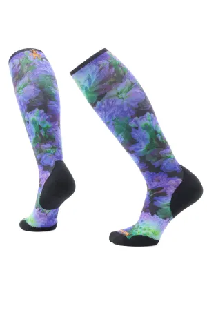 Smartwool Ski Targeted Cushion Electric Lotus Print OTC Socks - Women's