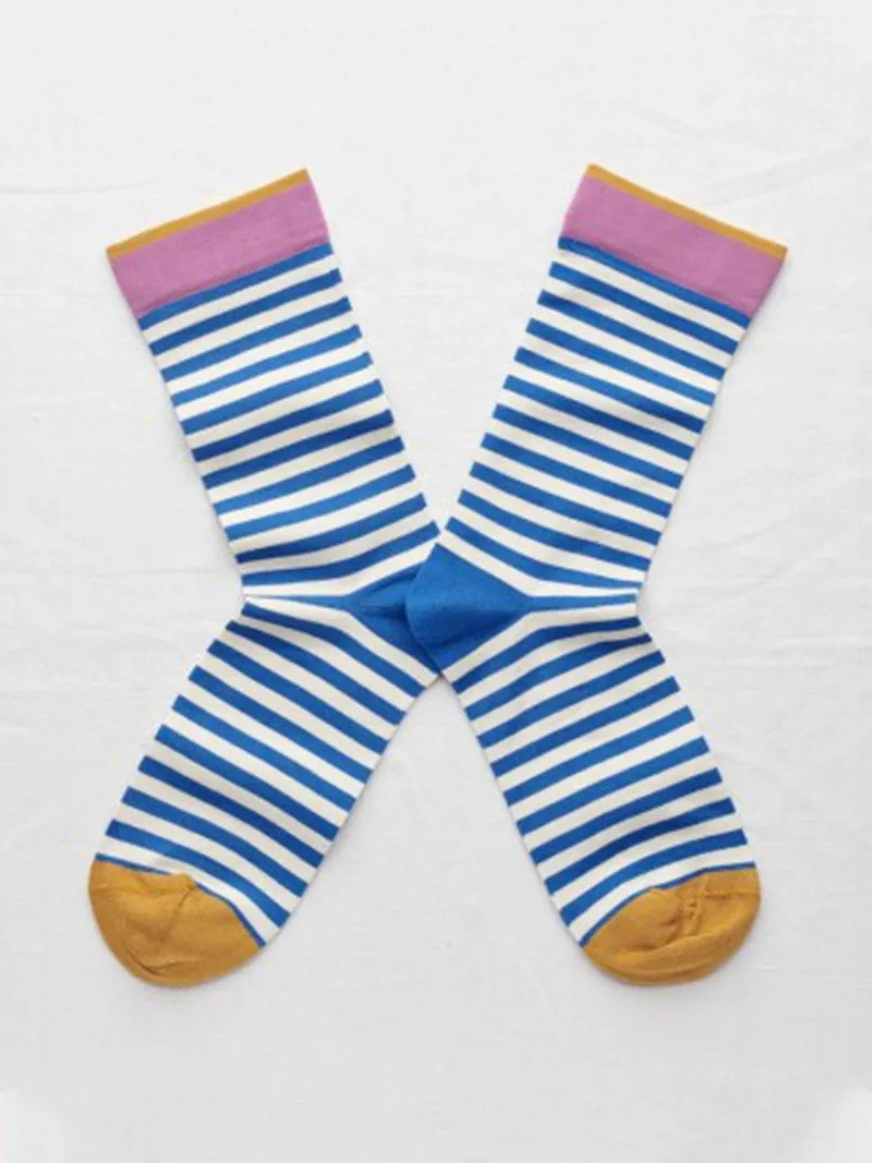 Socks Cobalt Stripe