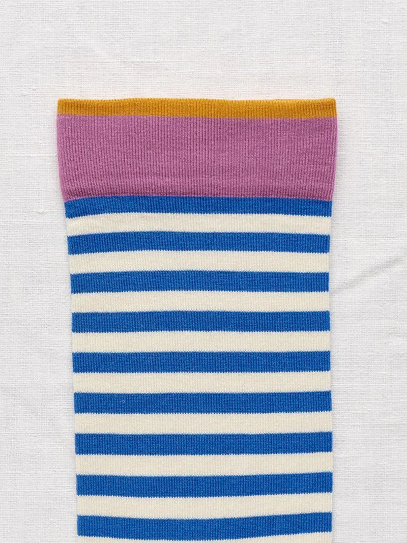 Socks Cobalt Stripe