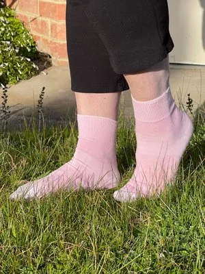 Soft Merino Short Leg Socks in Blossom Pink - Aussie Made