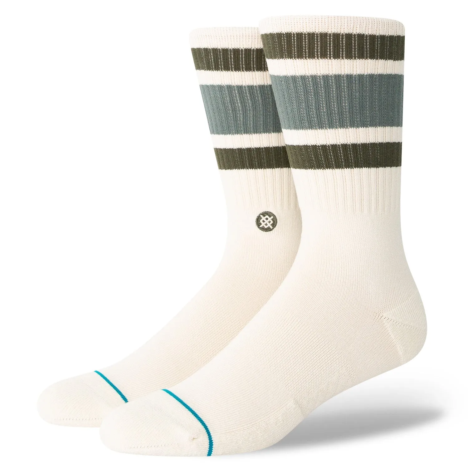 Stance Boyd St Crew Socks (Vintage White)