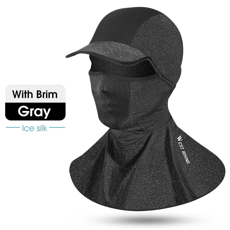 Summer Anti-UV Cycling Cap Hat Ice Silk Men Balaclava Bicycle Outdoor Sport Motorcycle MTB Bike Riding Bandana