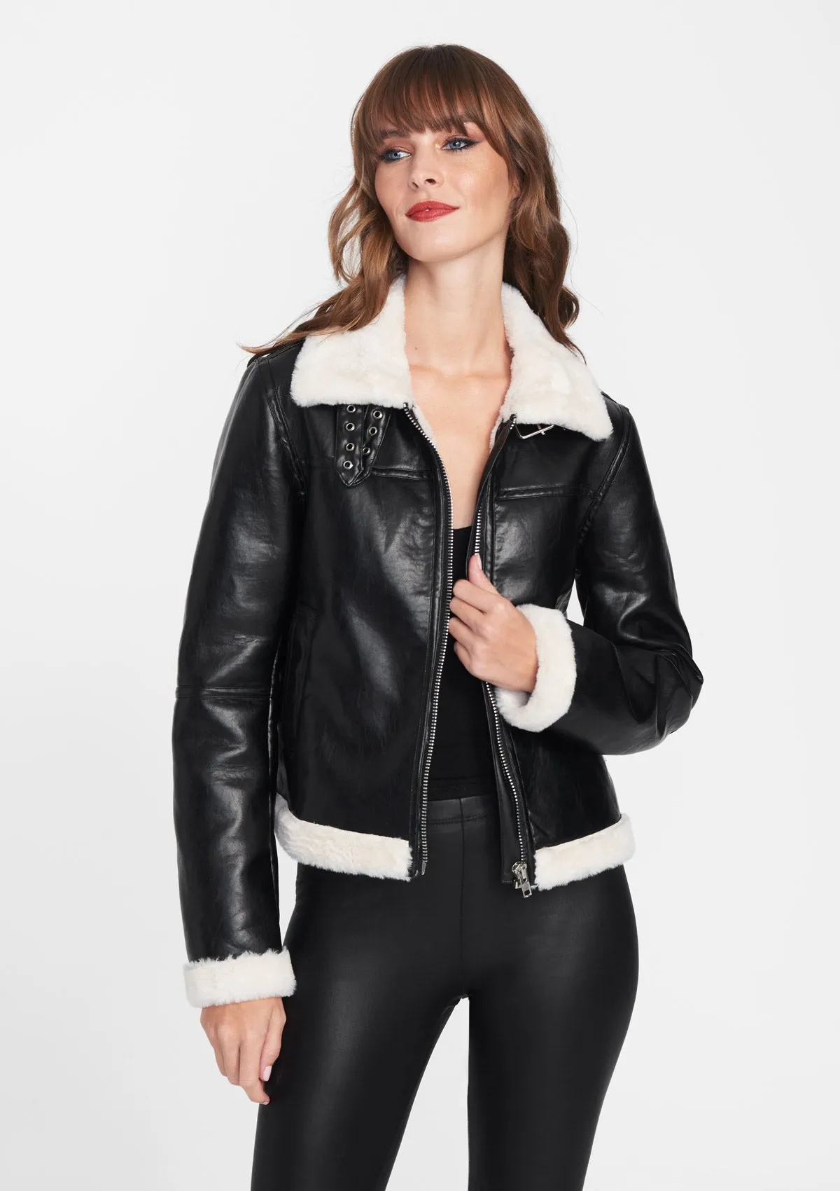 Tall Kim Faux Leather Jacket