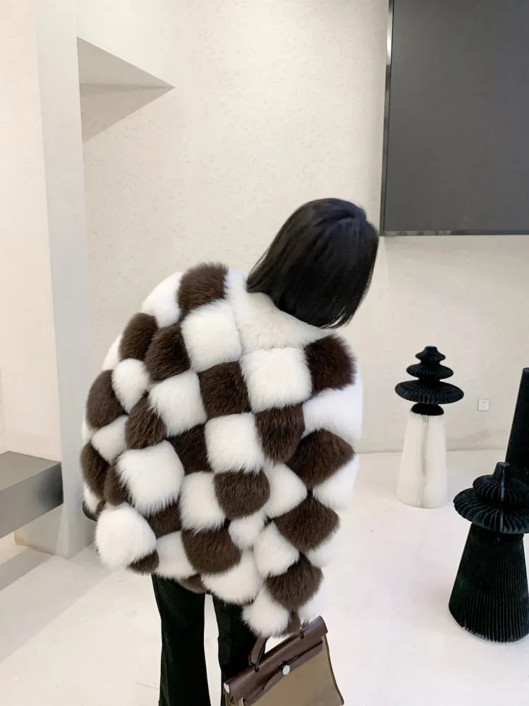 TEEK - Real Checkered Fluff Jacket