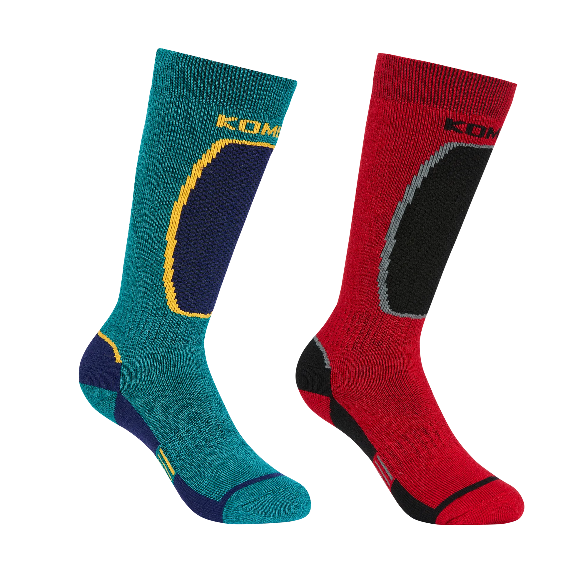 The Brave Midweight Ski Socks Twin Pack- Junior