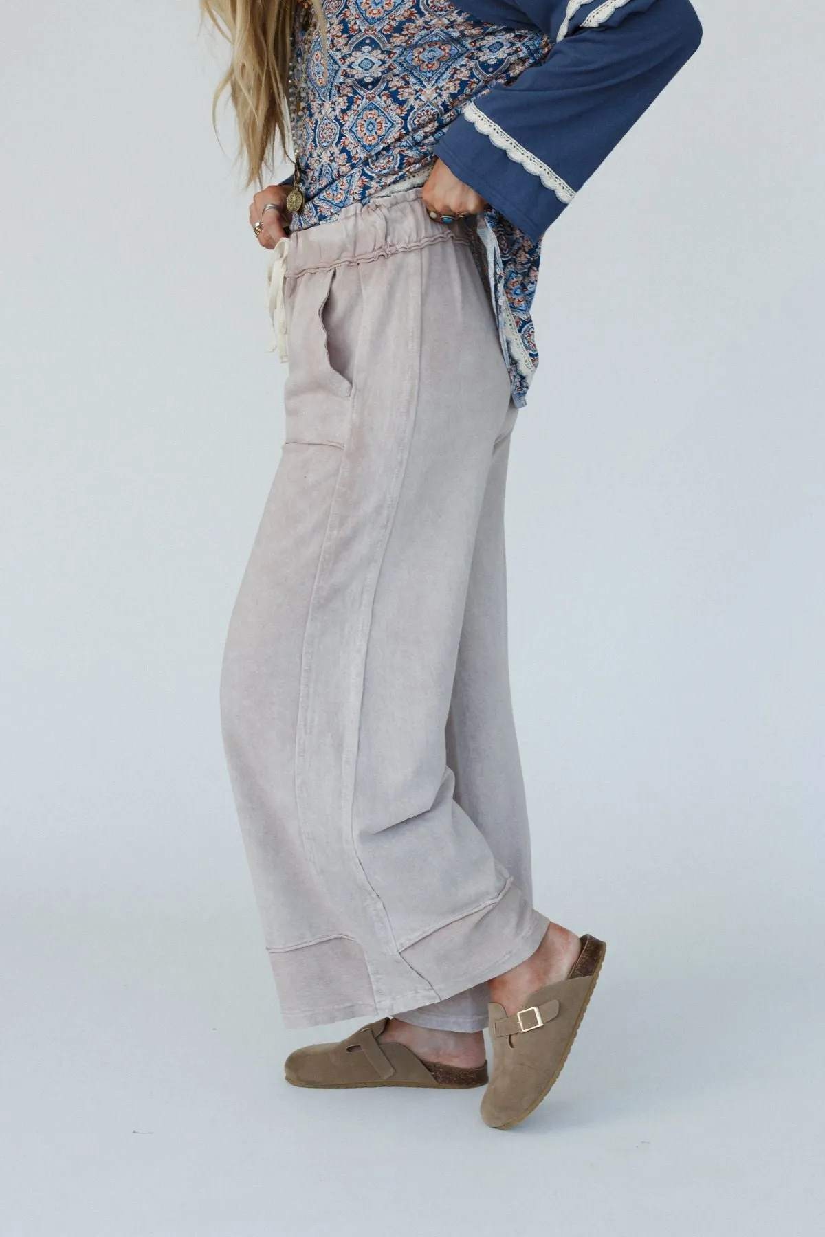 The Nest Heaven Sent Wide Leg Pant - Taupe