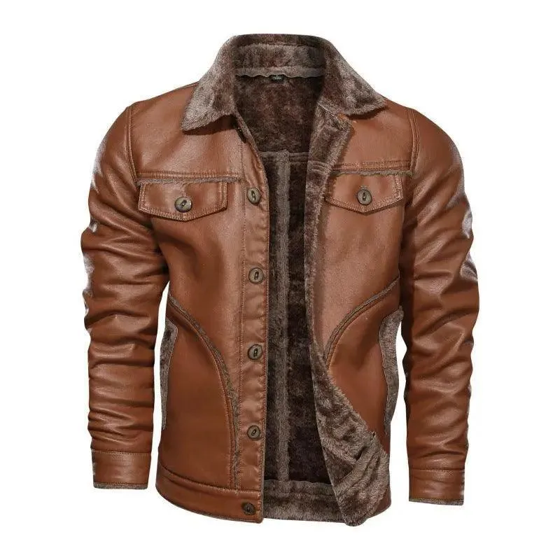 Thickening Warm Leather Jackets