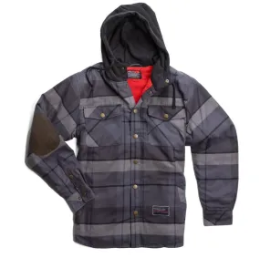 Troll Co. Men's Buford Snap-Front Hooded Flannel Jacket