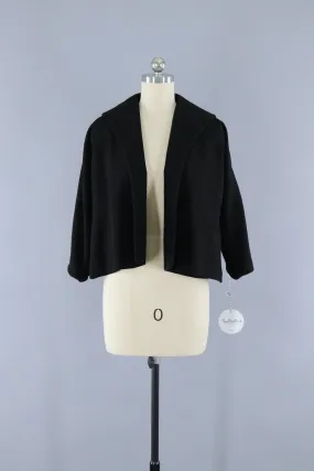 Vintage 1950s New Look Black Swing Jacket